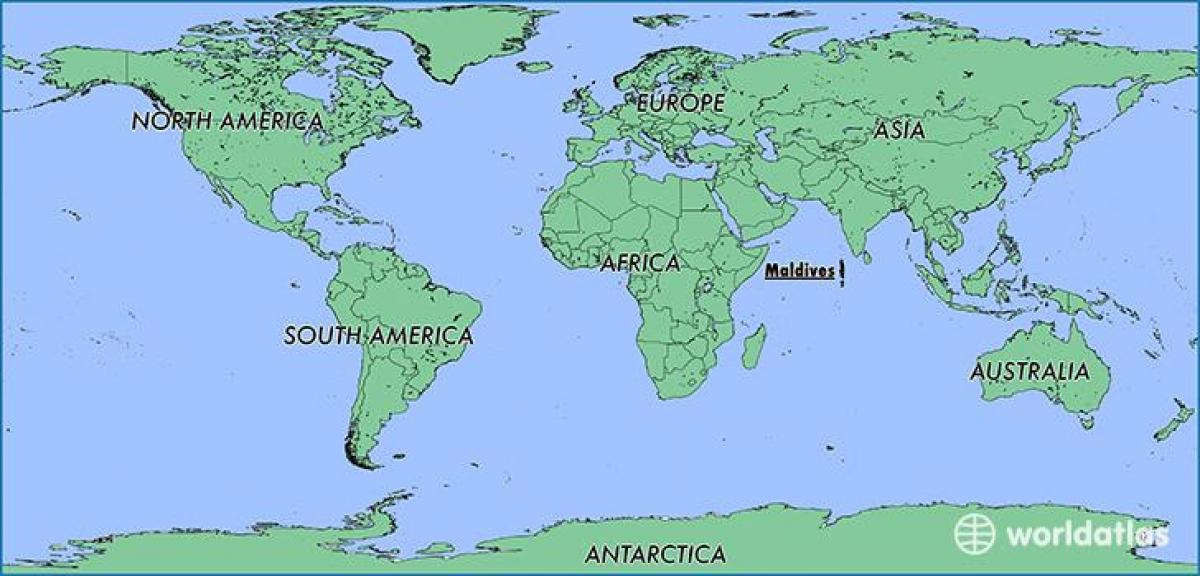 Малдивите картата на съседните страни