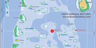 Карта Ari Atoll Малдиви
