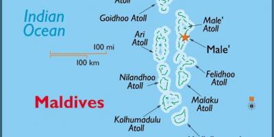 Baa Атол, Малдиви карта