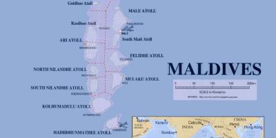 Карта На Малдивите